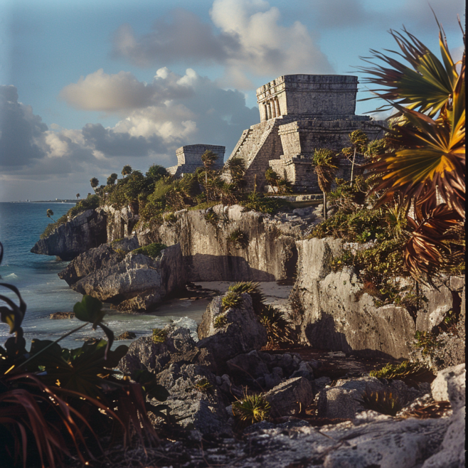 globaldigital Generate an image of the iconic Tulum Mayan Ruins 0b77f1ac 3445 4e69 8bb1 6a6924418b25