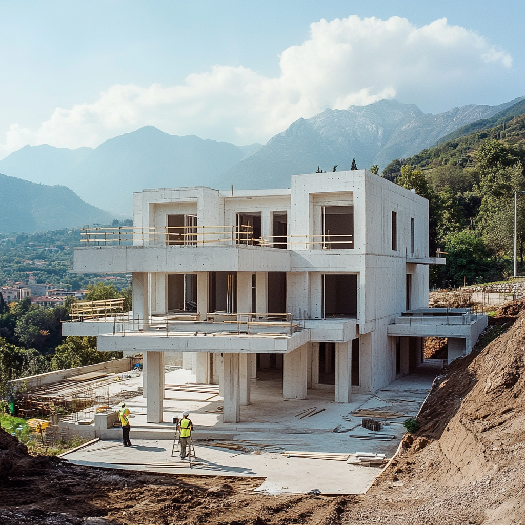 globaldigital Modern white house under construction in a moun b6740bb4 ed16 4ba0 a9e4 86f466a9ba6d 1