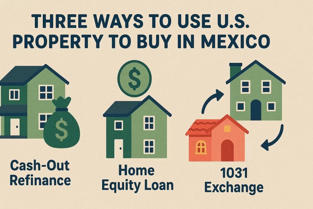 Three Ways to Use U.S. Property to Buy in Mexico